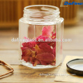 45ml/80ml/180ml/280ml/380ml/720ml Hot sale cheap empty clear hexagon glass food/jam/honey jars bottles with cap